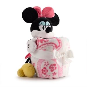 Disney Minnie Mouse Pillow Buddy Throw Blanket Set